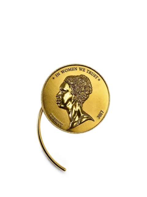 Wanda Nylon Nina Simone coin earring Gold KMH10