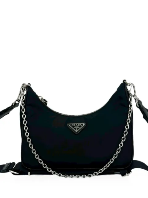 Prada Pre-Owned 2019-2026 Tessuto Re-Edition 2005 satchel Black I99VZ62INN0VMGBA
