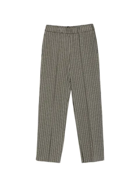 Fabiana Filippi check-pattern straight-leg trousers Grey PAD226F322M4030000