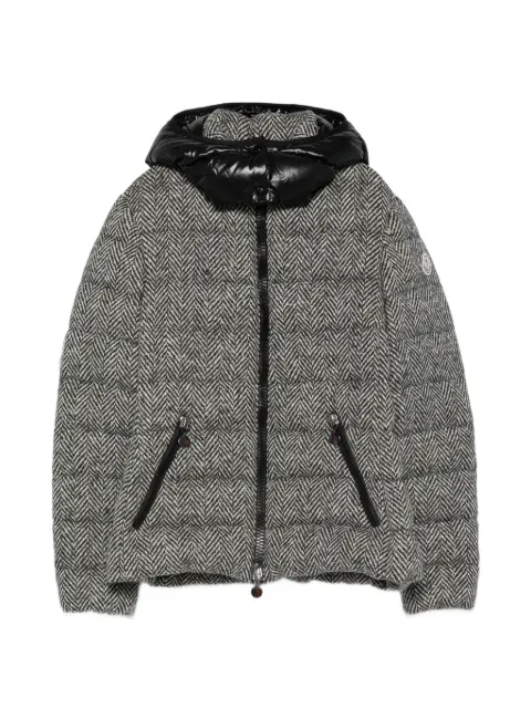 Moncler Vintage 2010s herringbone puffer jacket Grey MO690CNO