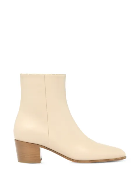 Gianvito Rossi Spencer leather ankle boots Neutrals G7297745CUOVGI
