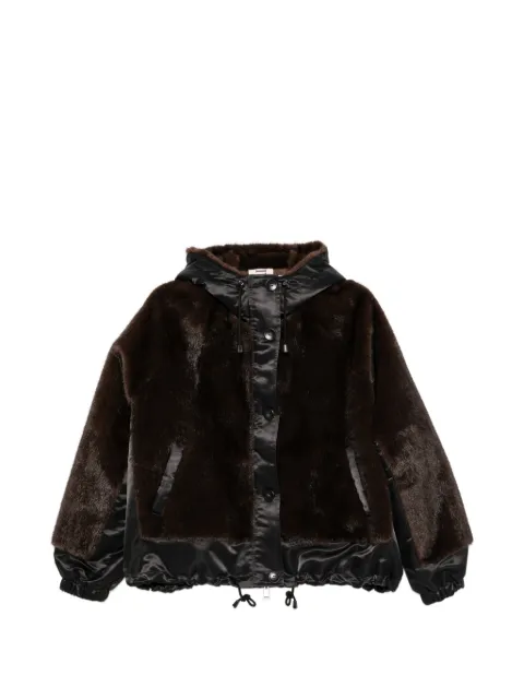 VALENTINI 1972 zip-fastening hooded jacket Brown 4146