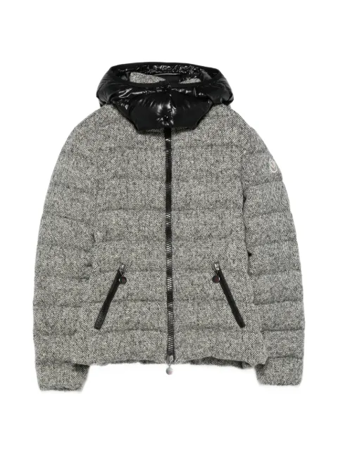 Moncler Vintage 2010s tweed padded jacket Grey MO690CNM