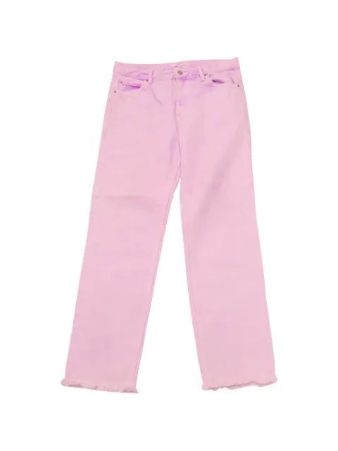 Isabel Marant Vintage Acid-wash frayed-cuff jeans Pink NAPPUGBCL098925W