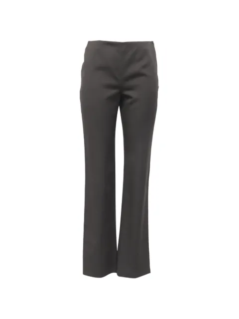 Emporio Armani Pre-Owned high-waist tailored trousers Green GILTPUUSCL764354W