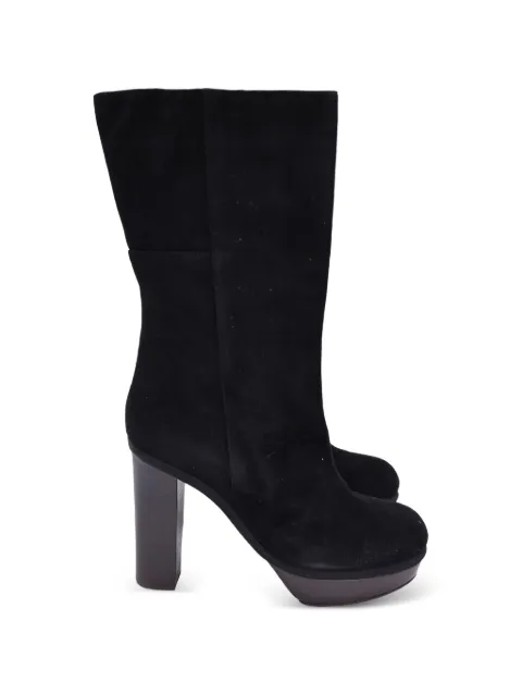 Marni Pre-Owned round-toe platform boots Black NAPPUUSSH363029W
