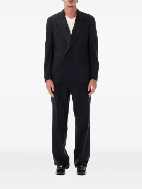 Lardini double-breasted peak-lapel suit Black AC5927E1CN64303