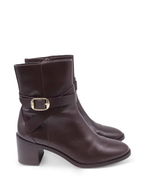 Stuart Weitzman 2020s Esme buckled ankle boots Brown RFCPUUSSH766694W