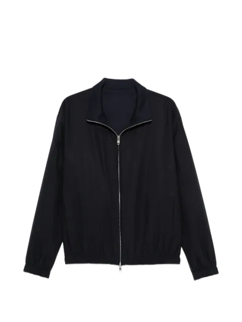 Umit Benan zip-up high-neck jacket Blue FW26M670816410690