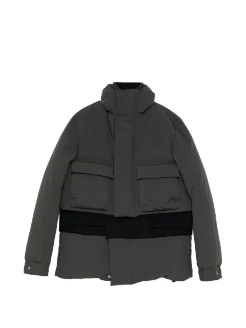 sacai hybrid layered puffer jacket Green 2608664