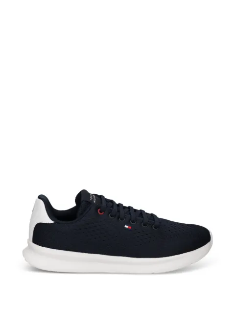 Tommy Hilfiger perforated logo-patch sneakers Blue FM0FM05909