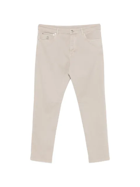 Brunello Cucinelli five-pocket straight-leg jeans Neutrals M277PX1290C7507