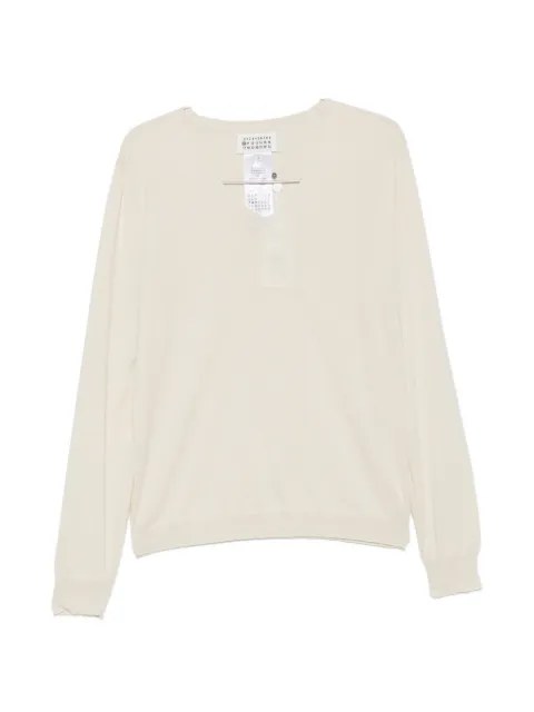 Maison Margiela V-neck sweater Neutrals S50HN0024M13301