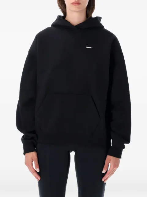Nike logo-embroidered hoodie Black IO2105
