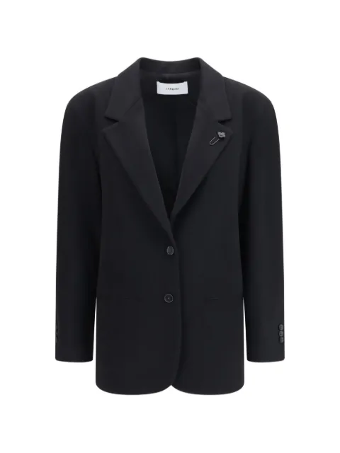 Lardini flower-detail single-breasted jacket Black A7TERESEACIF67546
