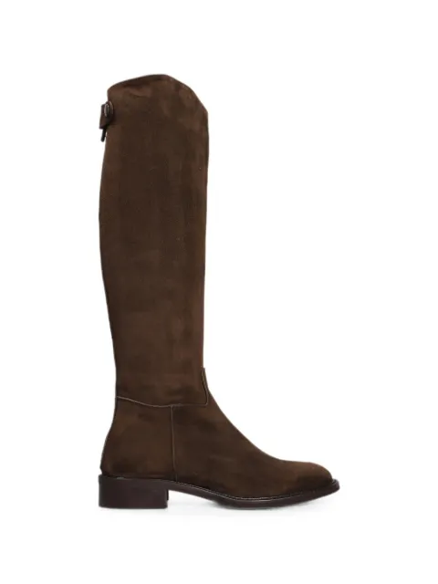 Julie Dee rear-zip knee-high boots Brown GW104