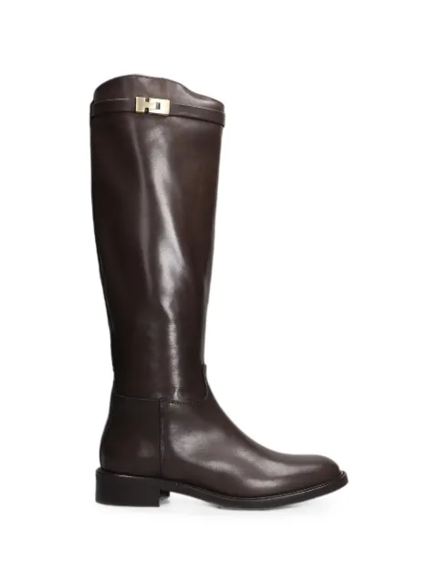 Julie Dee buckle-detail knee-high boots Brown GW602