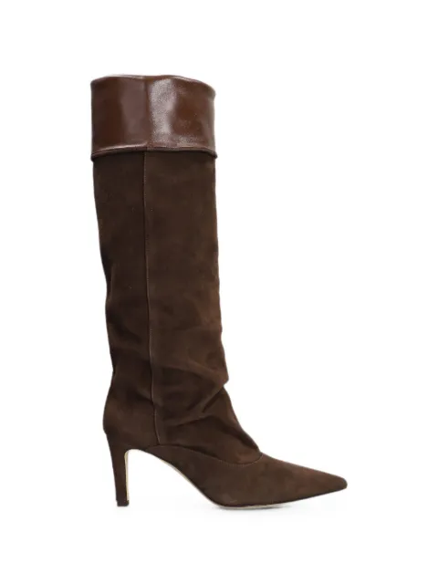 The Seller pointed-toe slouchy knee-high boots Brown SE4007