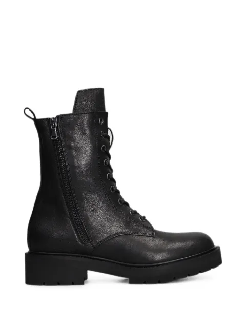 Julie Dee lace-up combat boots Black IW511