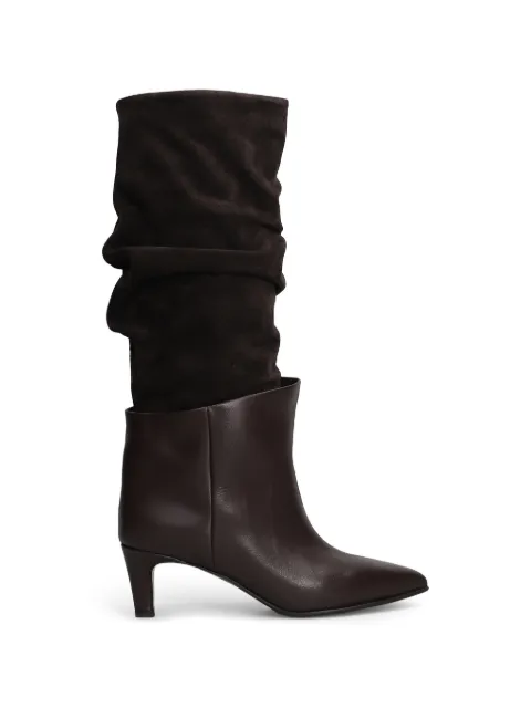 strategia shoes pointed-toe slouchy knee-high boots Brown A6120