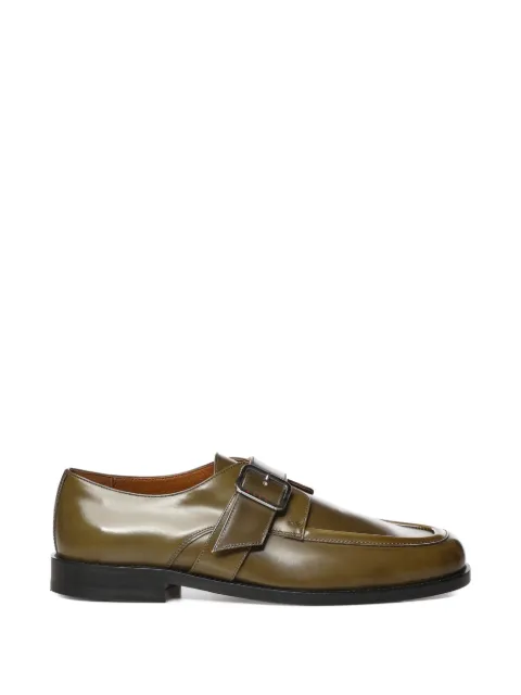 Marni buckle-fastening leather loafers Green MOMR008302
