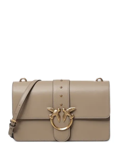 PINKO Love Birds studded shoulder bag Neutrals 105857A0F1