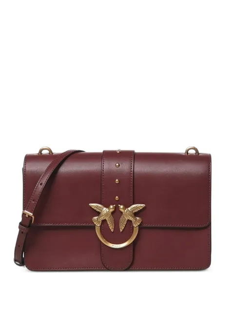 PINKO Love Birds stud-embellished shoulder bag Red 105857A0F1