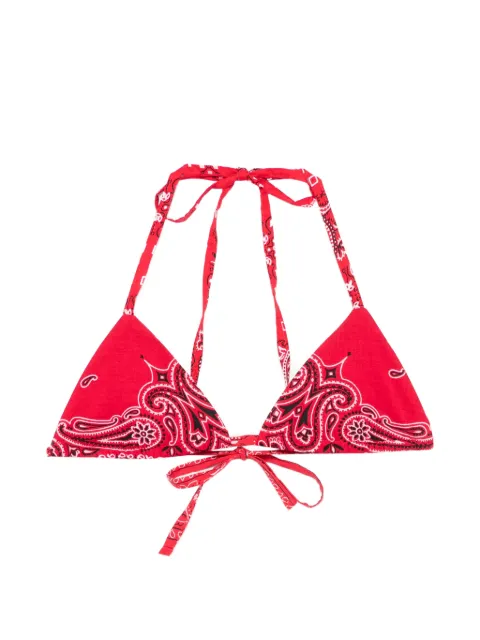 RE/DONE paisley-print top Red 12001WTRITOP