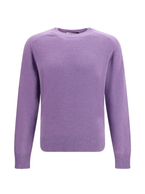 BROOKSFIELD crew-neck raglan-sleeve sweater Purple 203GU003