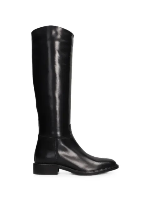 Julie Dee knee-high leather boots Black MW062