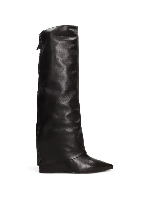 The Seller pointed-toe wedge boots Brown SE2001