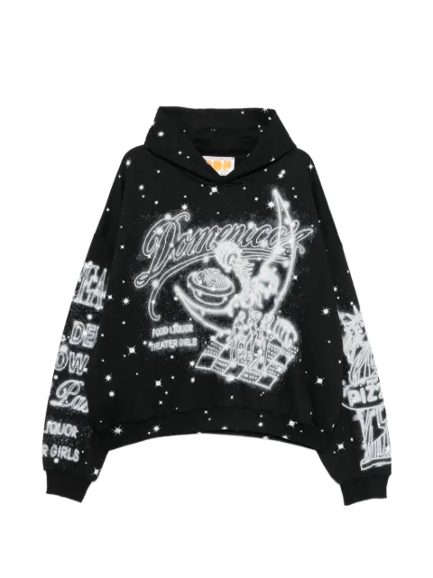 PDF graphic-print hoodie Black DFM55043TJ113