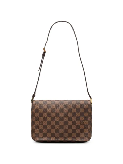 Louis Vuitton Pre-Owned 2002 Damier Ebene Musette Tango Short Strap shoulder bag Brown AAQZXH6RMT4ZRX95