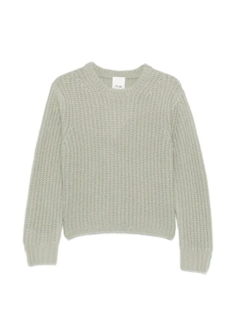 Allude ribbed-knit crew-neck sweater Green 26577091