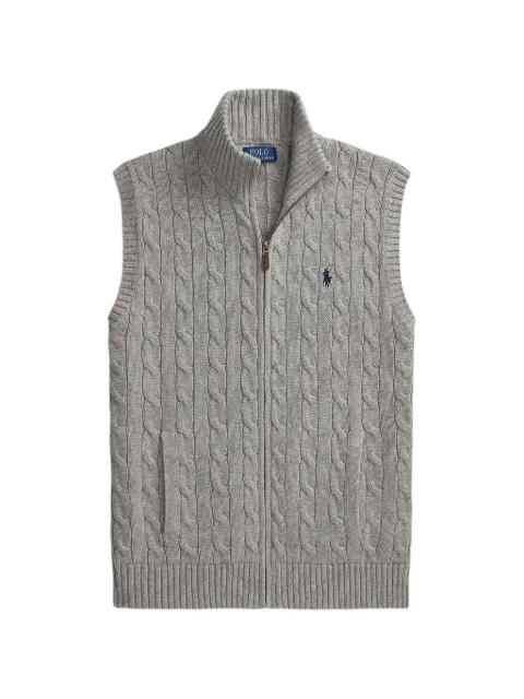 Polo Ralph Lauren cable-knit zip-up cardigan Grey 710B23522001