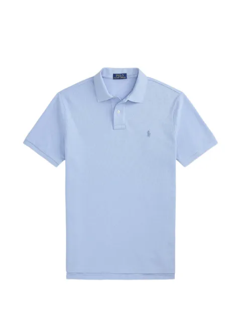 Polo Ralph Lauren The Iconic Custom Slim Fit mesh polo Blue 710680784543