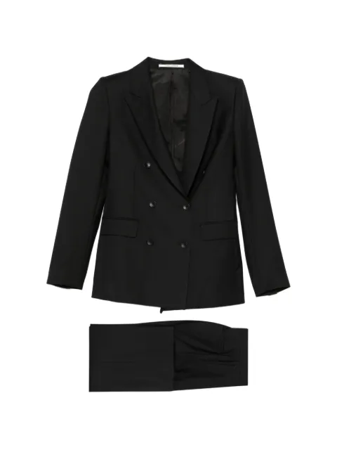 Tagliatore peak-lapel double-breasted suit Black TPARIGI10BAD070001U