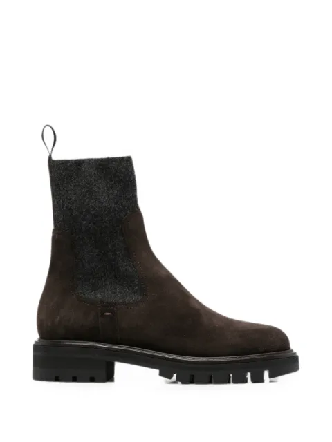 Henderson Baracco Ella suede panelled boots Brown ELLAS0