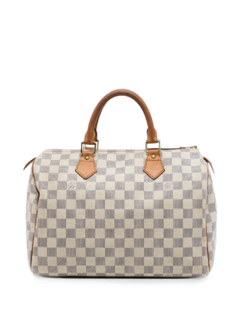 Louis Vuitton Pre-Owned 2010 Damier Azur Speedy 30 boston bag White IX5Y6LC2QLS2VGEC