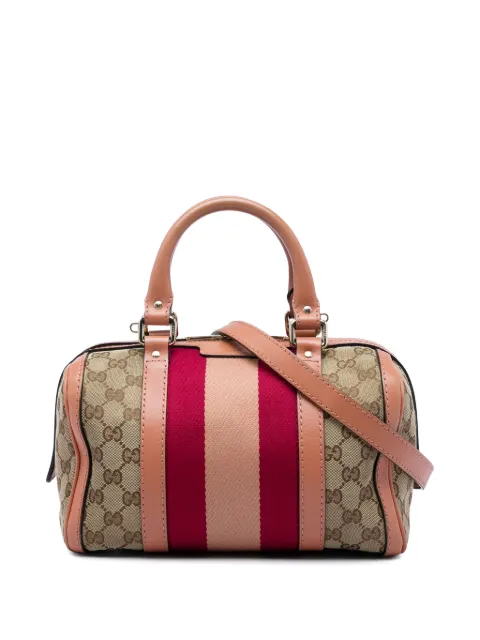 Gucci Pre-Owned 2016-2026 Small GG Canvas Web Joy Boston Bag satchel Neutrals L5L9TVRJXORGSLNW