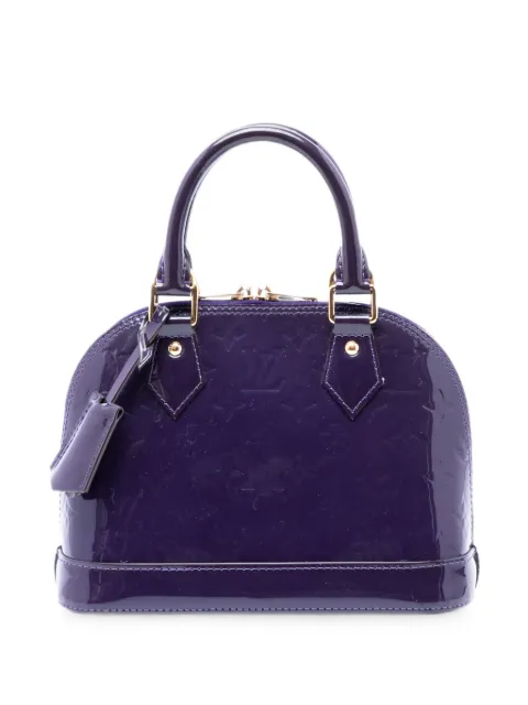 Louis Vuitton Pre-Owned 2016 Monogram Vernis Alma BB satchel Purple D616FVHBJRDFCYZU