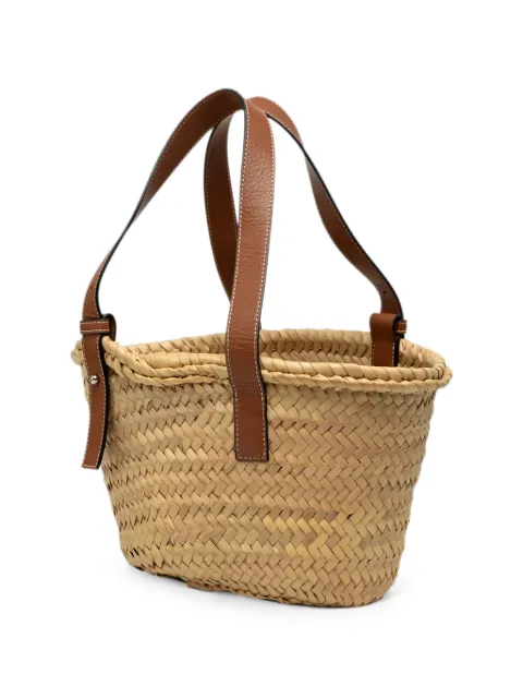 Loewe Pre-Owned 2018 Small Raffia Anagram Basket tote bag Neutrals L6L0WGC5ZQYA4RFH