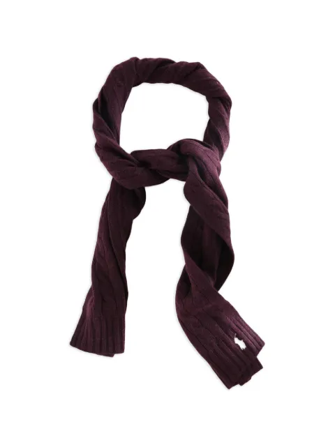 Polo Ralph Lauren logo-embroidered scarf Purple WC0641
