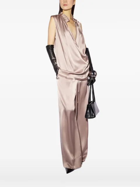 Liviana Conti ruffled-trim draped top Pink F6WS55