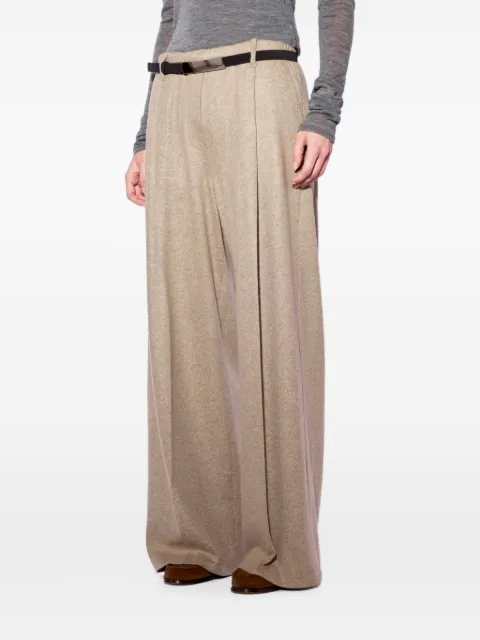 Liviana Conti Arthur pleated wide-leg trousers Neutrals F6WN37