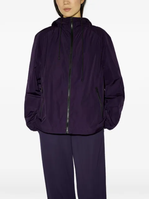 Liviana Conti Jhonny hooded raglan-sleeve jacket Purple F6WW32