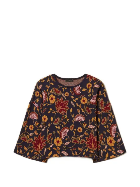TWINSET jacquard floral jumper Black 262AP3080