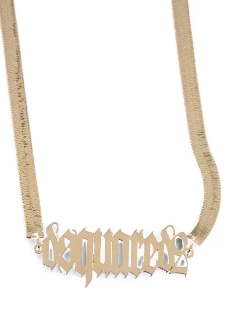 DSQUARED2 Gothic logo necklace Gold NEM024837200001
