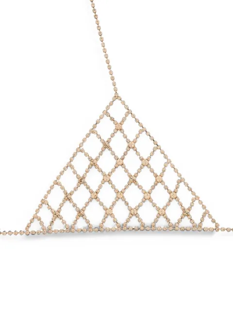 DSQUARED2 rhinestone bra Gold BJW000259400001