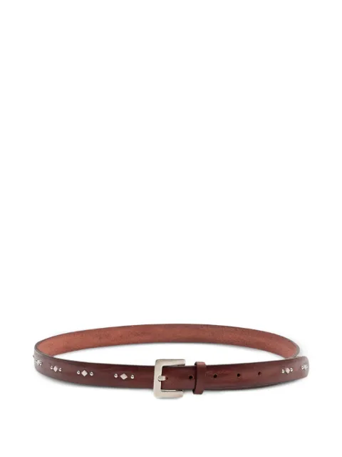 Orciani stud-embellished leather belt Brown U08445ANQ